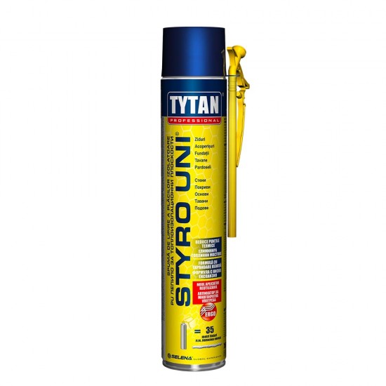 Tytan Professional Styro UNI - Adeziv Universal pentru Lipirea Izolației și a Decorațiunilor, 750 ml